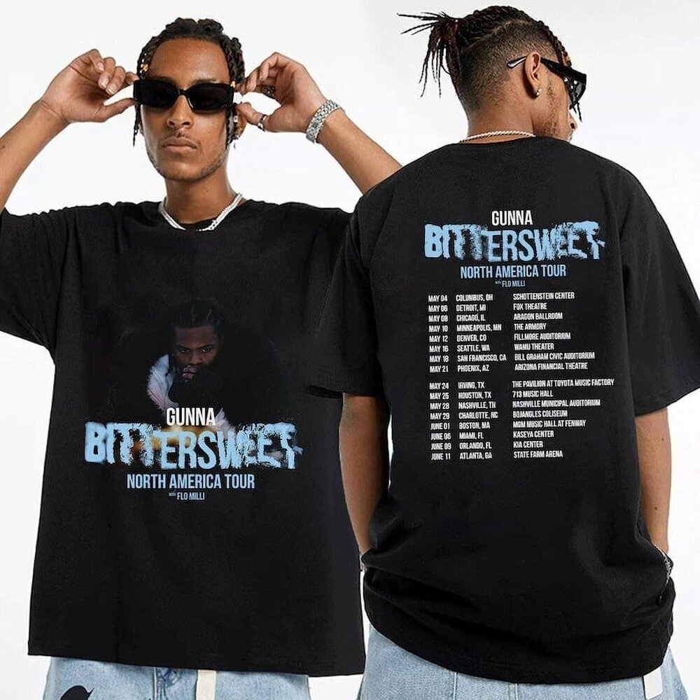 Gunna The Bittersweet Tour Shirt 2 Sided Short Sleeved Shirt